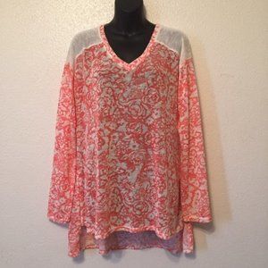 Bethany Mota Floral Tunic Knit Sweater